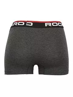 Набор боксеров на широкой резинке с логотипом бренда темно-серого цвета Rockhard RTRH37004